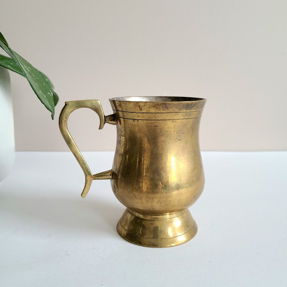Vintage brass cup